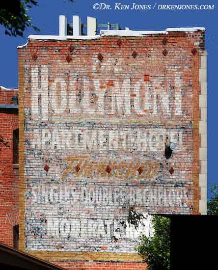 Ghost Sign, Hollymont Apartments, Los Angeles, California, 2012